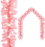 vidaXL Guirlande de Noël avec LED 5 m rose