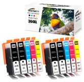 HP 10 cartouches d'encre, type 364XL, convient pour imprimantes HP Photosmart, Deskjet et Officejet