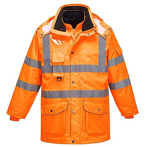 Portwest RT27 Hi-Vis 7-i-Ett Jacka RIS - Oranje - 4XL
