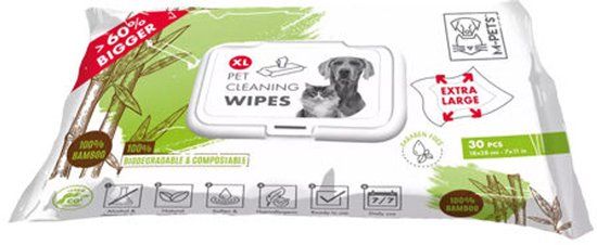 M-Pets Wipes Bamboo - 80 stuks