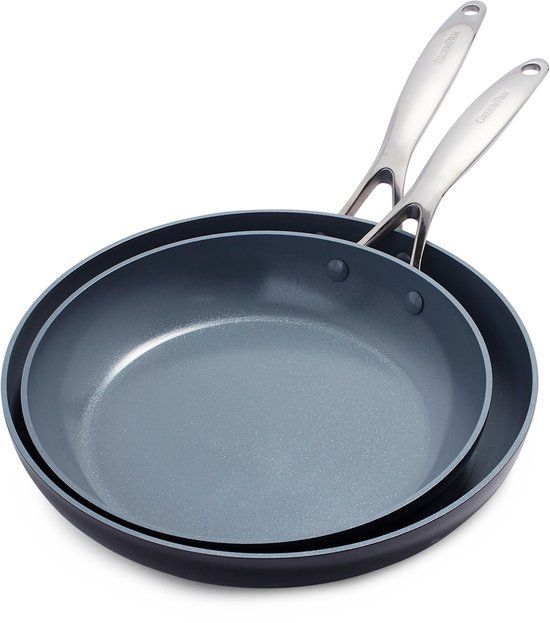 GreenPan Valencia Pro Koekenpannenset - 2-delig - PFAS-vrij - Inductie - Grijs