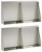 Mur de soutènement acier inoxydable argent