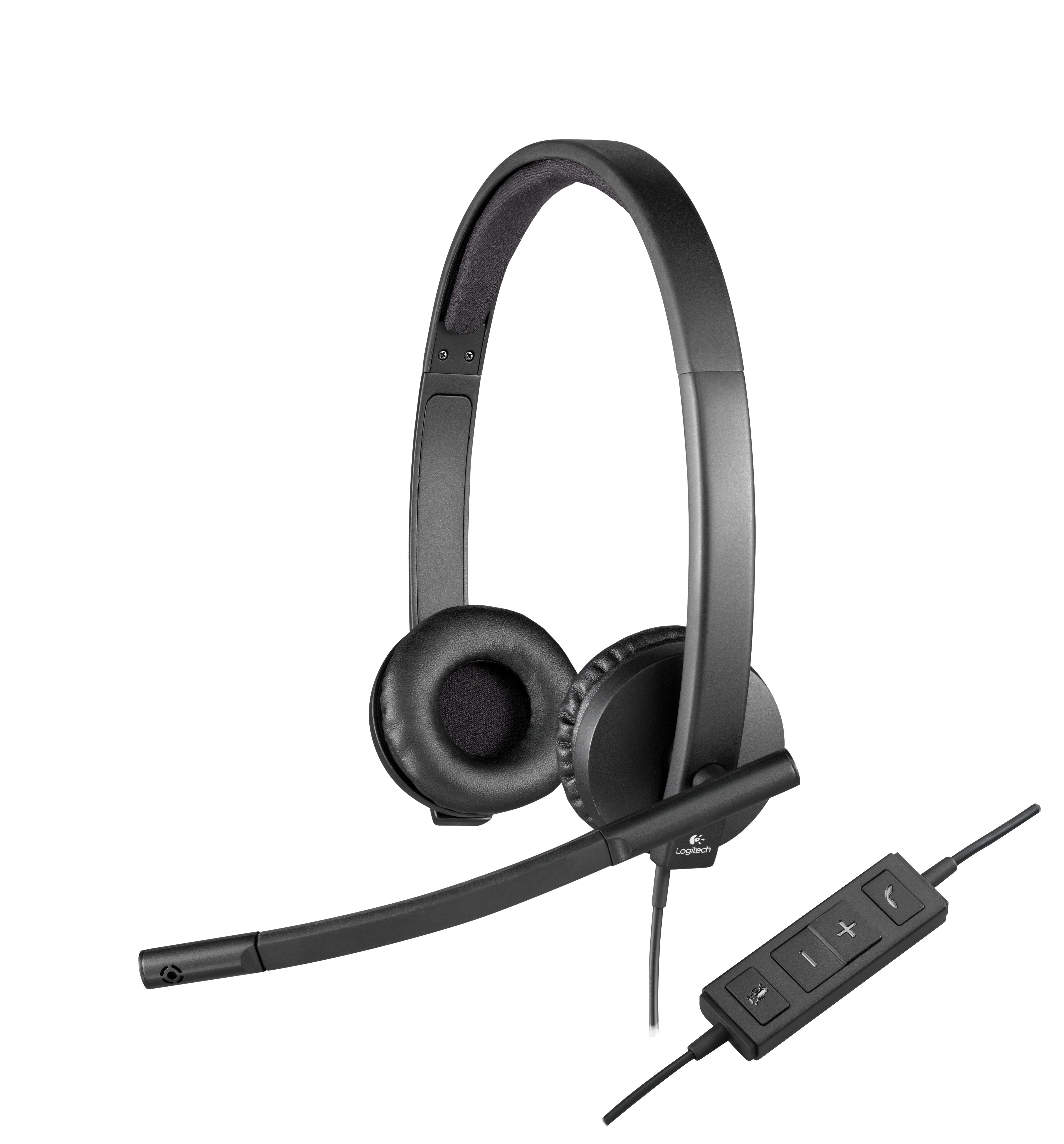 Logitech H570e Headset - USB - Bedraad - Zwart