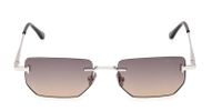 Tom Ford Ethan-02 Ft1355 Lunettes de soleil unisexe argent géométrique gris 53mm