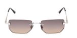 Tom Ford Ethan-02 Ft1355 Lunettes de soleil unisexe argent géométrique gris 53mm