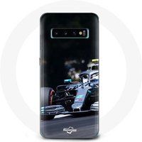 Maniacase Samsung Galaxy S10 Plus Hoesje Formule 1 Valtteri Bottas F1 Racing Driver Zwart