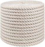 vidaXL Jute touw 12 mm wit 100% tossa jute