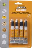 Merkloos Hobby superlijm kleine tubes - 4x stuks - Transparant