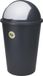 Seau à déchets avec couvercle à bascule - 50L, Plastique, 90% Recyclé, Anthracite