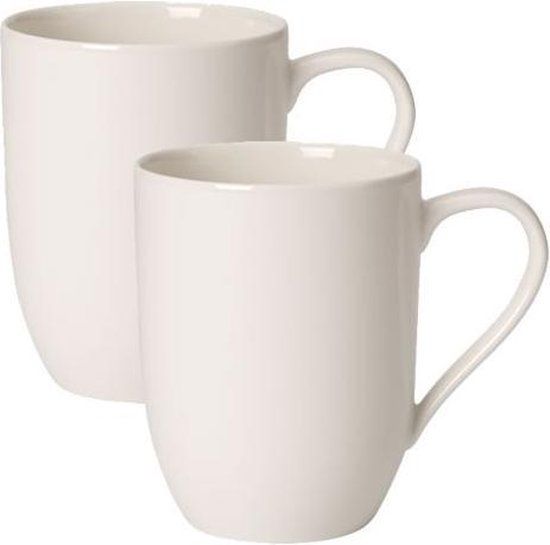 Villeroy & Boch For Me Bekers - Set van 2 - Wit - Porselein - 370 ml