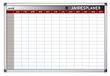 Bi-Office Maya Magnetische jaarplanner, afwasbaar, inclusief marker en magneten, planningsbord, 90 x 60 cm