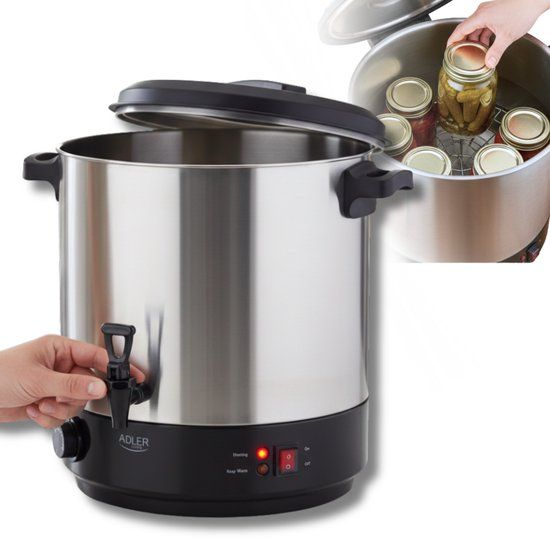 Adler AD4538 Serie - Elektrische Percolator - 28L - Roestvrij Staal - Temperatuurregeling
