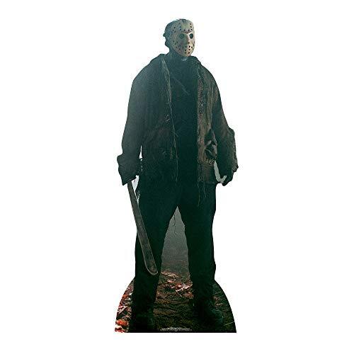 STAR CUTOUTS Star Cutouts Ltd SC888 Officiële Star uitsparingen Jason Voorhees Levensgroot karton uitgesneden 190cm lang, 190 x 2 x 190 cm