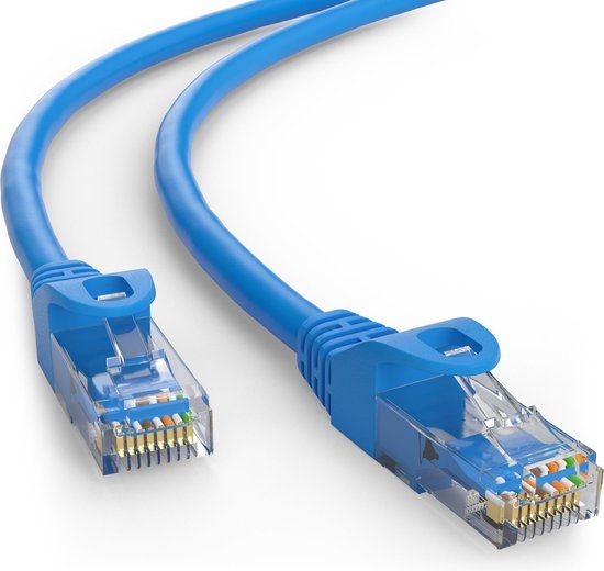 Wentronic CAT5E Netwerkkabel - RJ45 - Blauw - 20 m