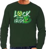 Bellatio Decorations St. Patricks day sweater / trui - groen - heren - Luck of the Irish - Ierse feest kleding / outfit/ kostuum XL