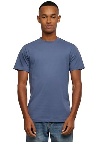 Build Your Brand Men's T-shirt Round Neck, Vintage Blue, 3XL