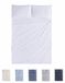 Todocama 4-delige beddengoedset, 4002, hoeslaken, 2 kussenslopen, 50 x 80 cm, voor bed 150 x 190/200 cm, wit