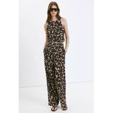 Mango top met print - beige