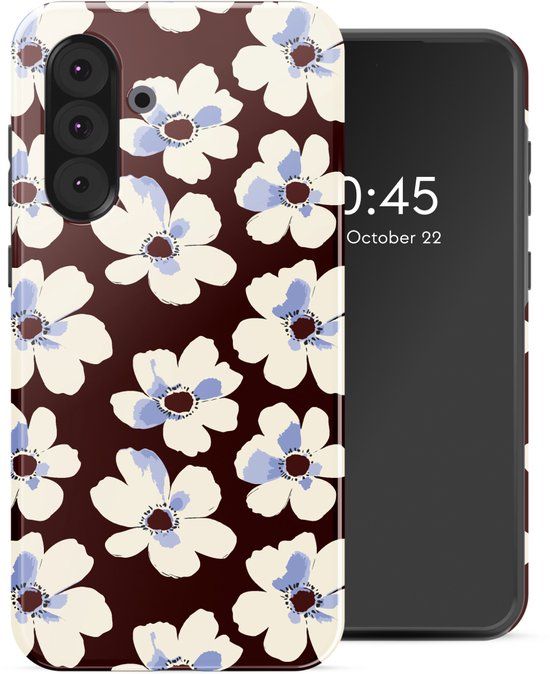 Selencia Hoesje - Geschikt voor Samsung Galaxy A36 / A56 (5G) - Backcover - Choco Flower Pop