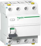 Schneider A9Z26463 aardlek-beveiligingsschakelaar iID, 4P, 63A, 500mA, type A, wit