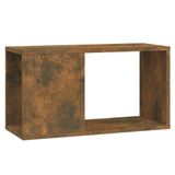 Meuble TV Chêne Fumé 60x24x32 cm Bois Transformé