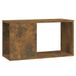 Meuble TV Chêne Fumé 60x24x32 cm Bois Transformé