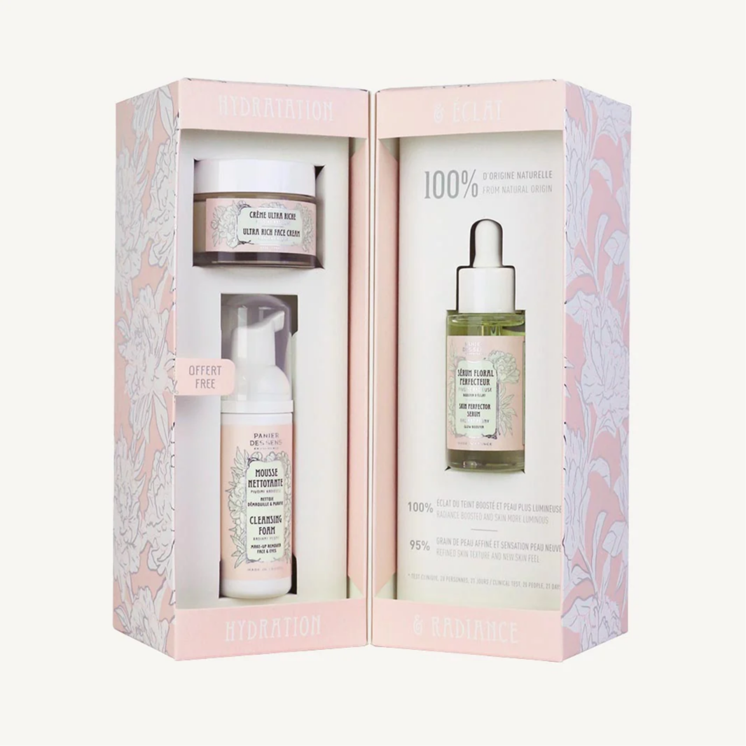 Panier Des Sens Radiant Peony Face Care Set