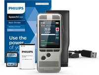 Philips PocketMemo Dicteerapparaat DPM7000, Stereo, Schuifschakelaar (US), SpeechExec Dictate 2-jaar licentie
