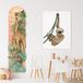 Pastelowe Love Autocollant mural Règle Safari Multicolore PVC 45x143 cm
