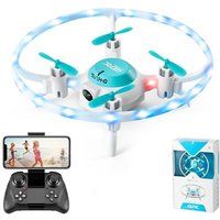 SZSMART V5 Minidrone met gekleurde LED-verlichting 1080P HD Camera (autonomie: 12 min - 2 Batterij - Blauw)