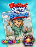 United States of Baseball Coloring Book: Family Fun & Educational Coloring Book