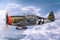 Trumpeter Modelbouwpakket Vliegtuigen - 02427 Republic P-47D Thunderbolt Razorback WWII - Amerikaans Jachtvliegtuig Plastic - 1:24 - Modelbouw