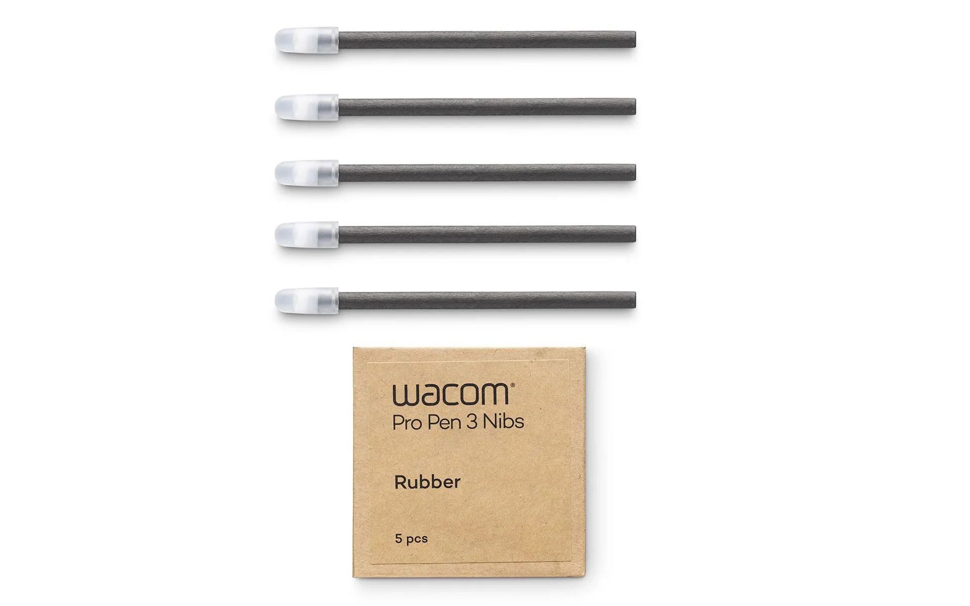 Wacom Pro Pen 3 rubberen penpunten, set van 5