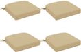 vidaXL - 4-delige zitkussens SOEST - 100% Polyester - Beige