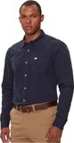 Guess Signature Lange mouw Casual Blauw Katoen Regular Fit Mannen M