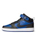 Nike Court Borough Mid 2 (GS) Blauw - Zwart Leer Hoge Sneakers Maat 38
