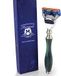 Haryali London Nieuwe editie 5 Edge Cartridge Compatibel Scheermes Met Mos Groene Hars Handvat - Speciale Collectie - Deep Shave Klassieke Kwaliteit
