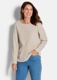 Goldner Kreppshemd Langemouwen gemêleerd jersey top