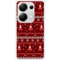 Xiaomi Bedrukt siliconen hoesje compatibel met Xiaomi Redmi Note 13 Pro 4G pull de noel santa