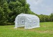 Serre en plastique - 4 x 2 x 2 mètres - 6 fenêtres - porte - blanc
