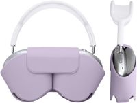 kwmobile cover voor over-ear koptelefoon - Compatibel met Apple AirPods Max / AirPods Max 2 - Van polyester - In lila wolk
