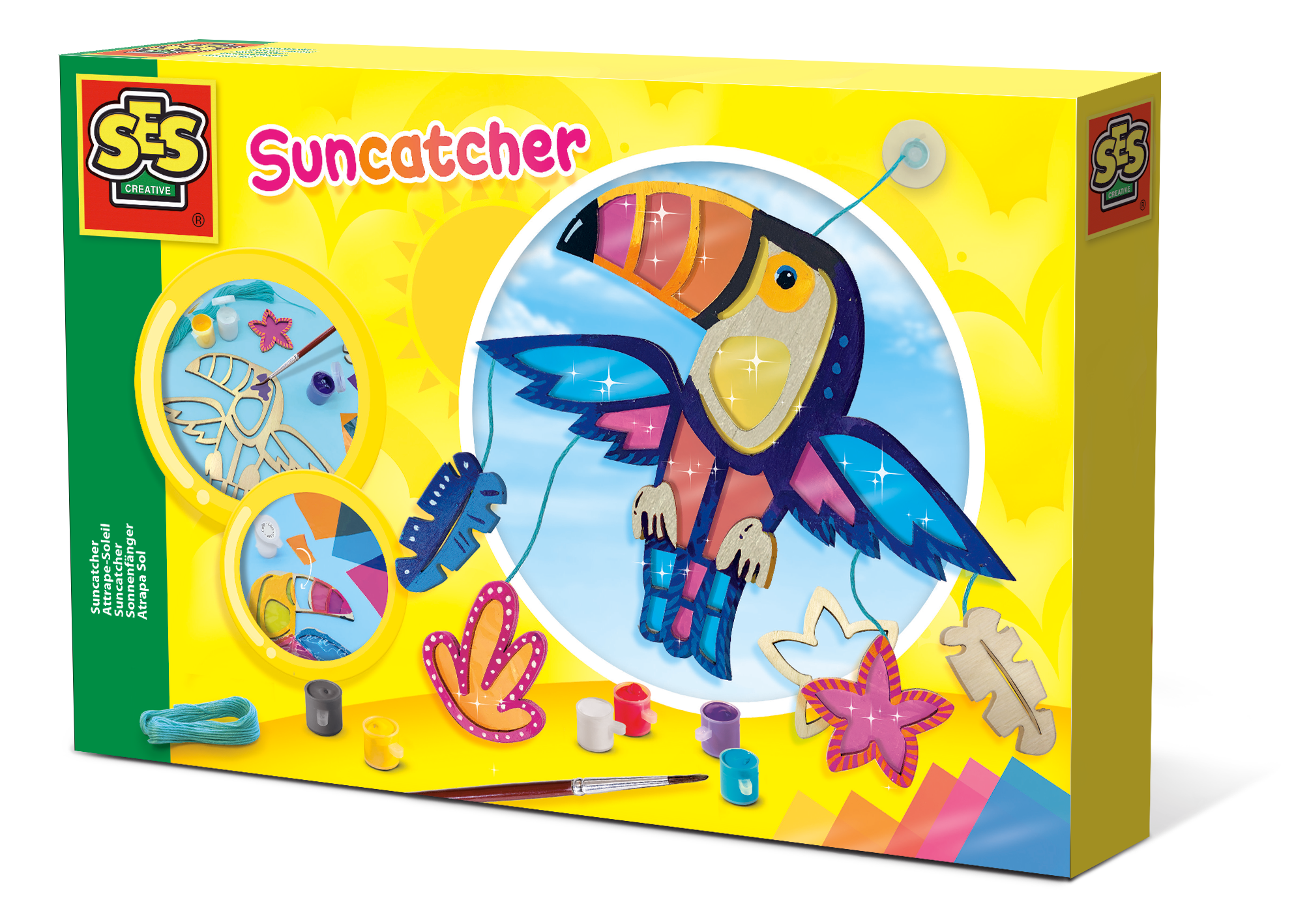 SES Creative Suncatcher toekan - Meerkleurig - 5 jaar en ouder