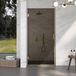FortiFura Galeria Douchedeur - 70x200cm - Rookglas - Geborsteld Messing