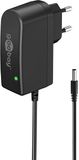 goobay 64978 Universele voeding 12 V / 12 W 1 A stekkervoeding 12 V/reservevoeding met DC-stekker 5,5 mm x 2,5 mm voor tv-box, router, ledstrips, videocamera, 1,8 meter