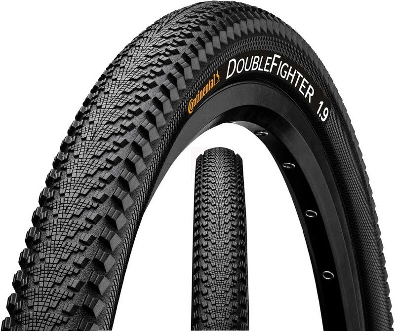 Continental Double Fighter III Clincher Tyre - 16x1.75" - Black