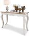 LOBERON Sidetable Bellerose antiekwit/bruin