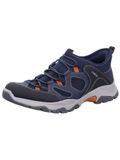Rieker Huisschoen 'Slipper Herren B8350 14 Leder-Mix in blau' blauw