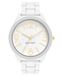 Nine West mat rubberen damesarmbandhorloge, NW/1678WTWT