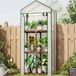 Merkloos Eucalyptus Kweekkas kleine plantenkas mini tuinhuis - 3 lagen - Winterbestendig - Voor tuin en balkon