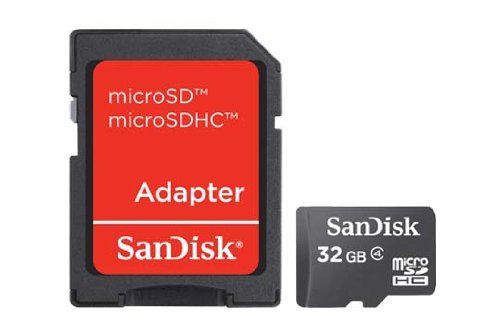 Sandisk 32GB MicroSDHC Class 4 Memory Card